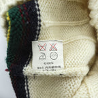 Polo Ralph Lauren 90年代 ヴィンテージ ケーブル編み Vネック チルデンニットベスト M ベージュ VIRGIN WOOL