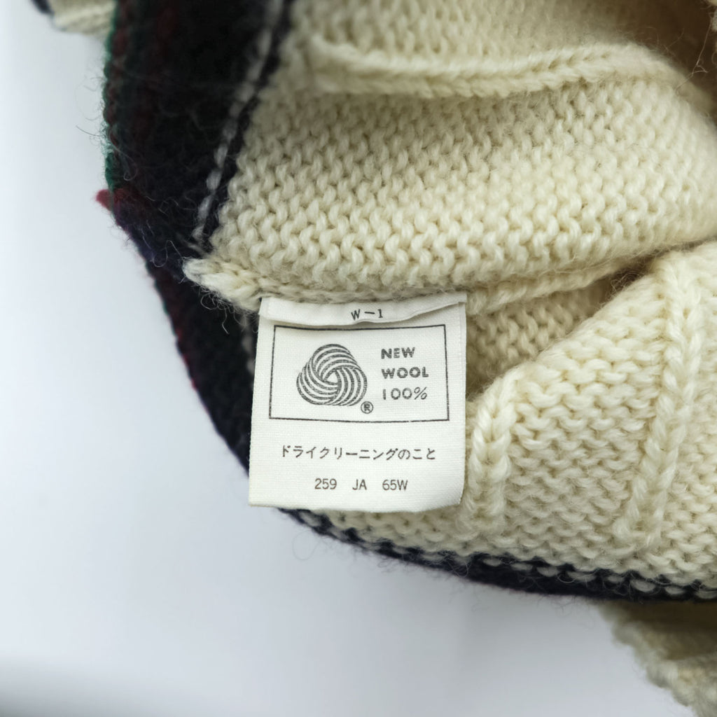 Polo Ralph Lauren 90年代 ヴィンテージ ケーブル編み Vネック チルデンニットベスト M ベージュ VIRGIN WOOL