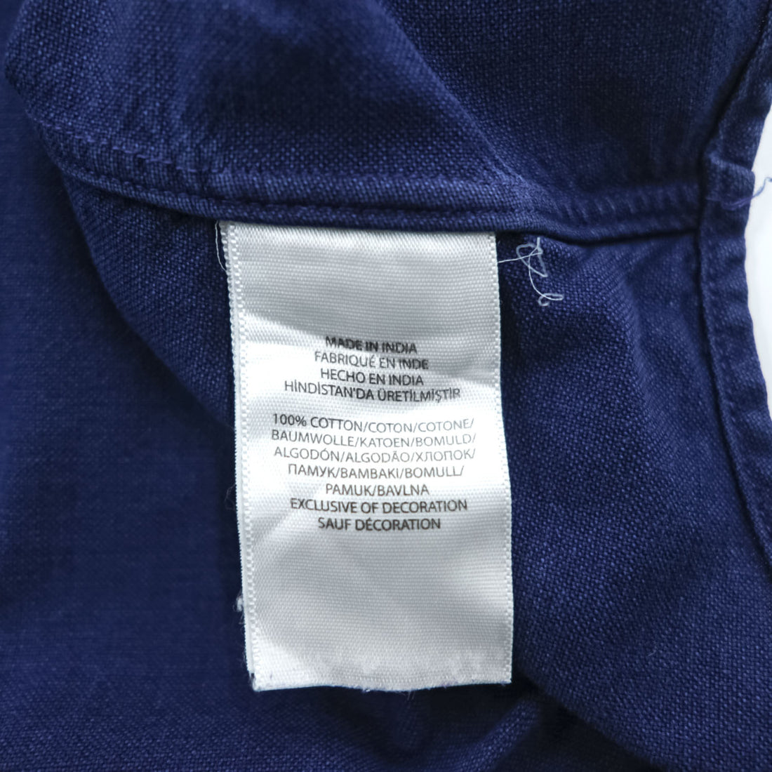 Ralph Lauren 長袖 オックスフォードシャツ INDIGO OXFORD L ネイビー ボタンダウン スモールポニー ロゴ 刺繍