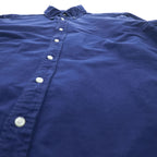Ralph Lauren 長袖 オックスフォードシャツ INDIGO OXFORD L ネイビー ボタンダウン スモールポニー ロゴ 刺繍