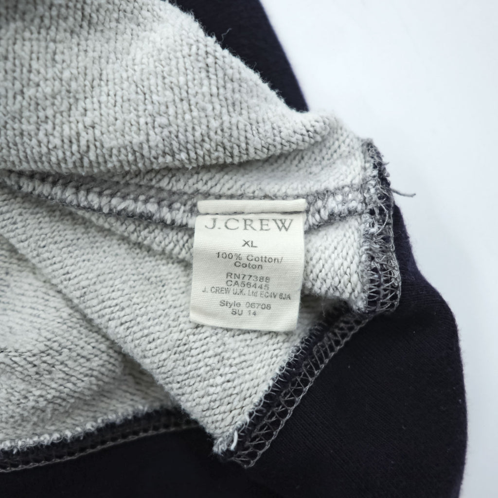 J.CREW ヴィンテージフリース 前V ラグラン スウェット トレーナー XL グレー VINTAGE FLEECE