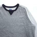 J.CREW ヴィンテージフリース 前V ラグラン スウェット トレーナー XL グレー VINTAGE FLEECE