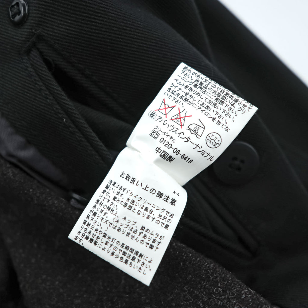 ABAHOUSE ダブルブレスト トレンチコート M ブラック ライナー着脱 ベルト付 エポレット