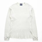 NAUTICA A.H VINTAGE COLLECTION サーマルカットソー 長袖 ロングスリーブ Tシャツ L ホワイト 長谷川昭雄 ワッフル 221-1241