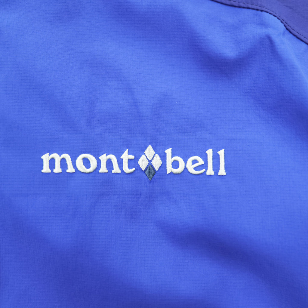 mont-bell サンダーパス ジャケット シェル レインジャケット マウンテンパーカー L ブルー ネイビー 防水 ドローコード 1128344