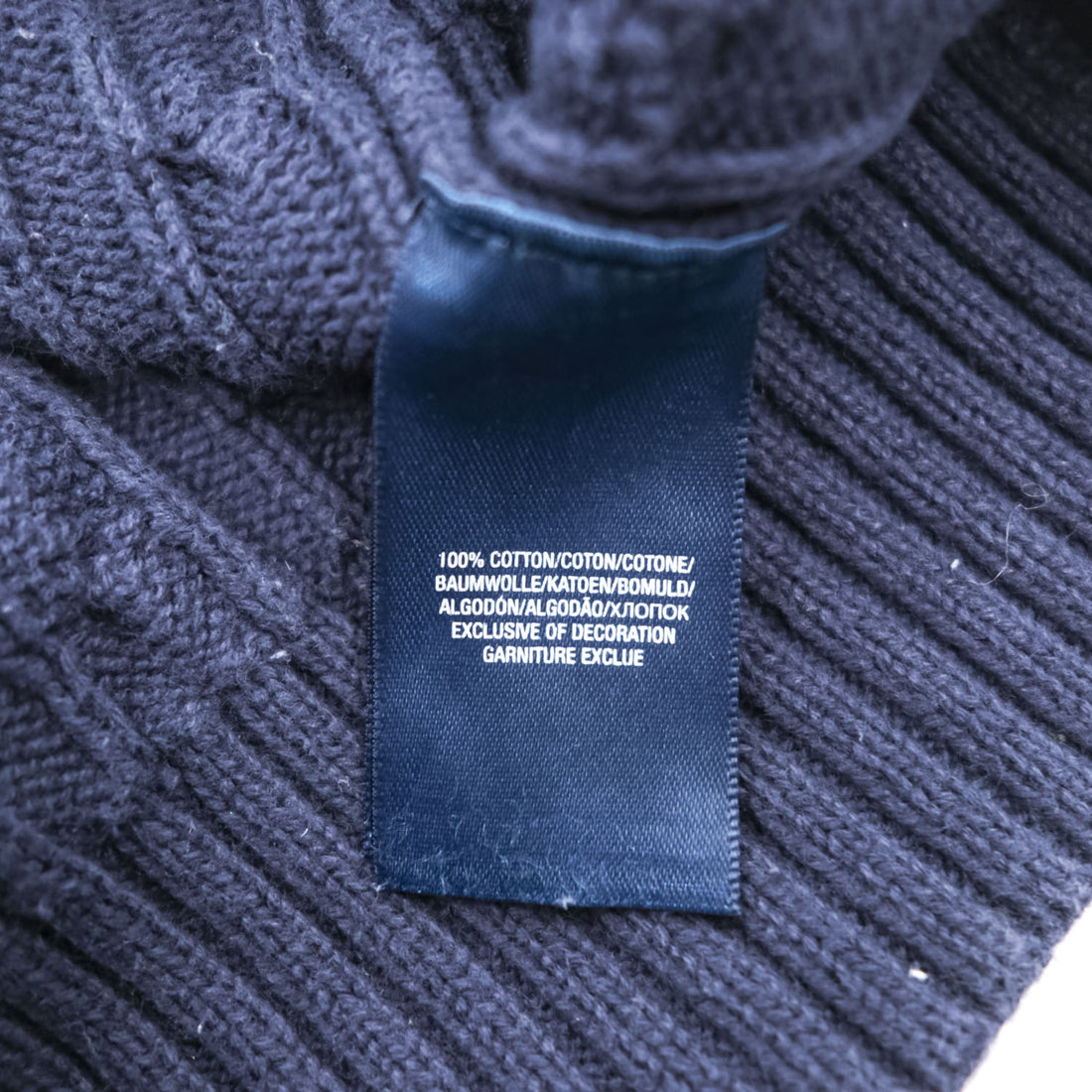 Polo Ralph Lauren 90年代 ヴィンテージ ケーブル編み Vネック ニットベスト XL ネイビー スモールポニー ロゴ 刺繍