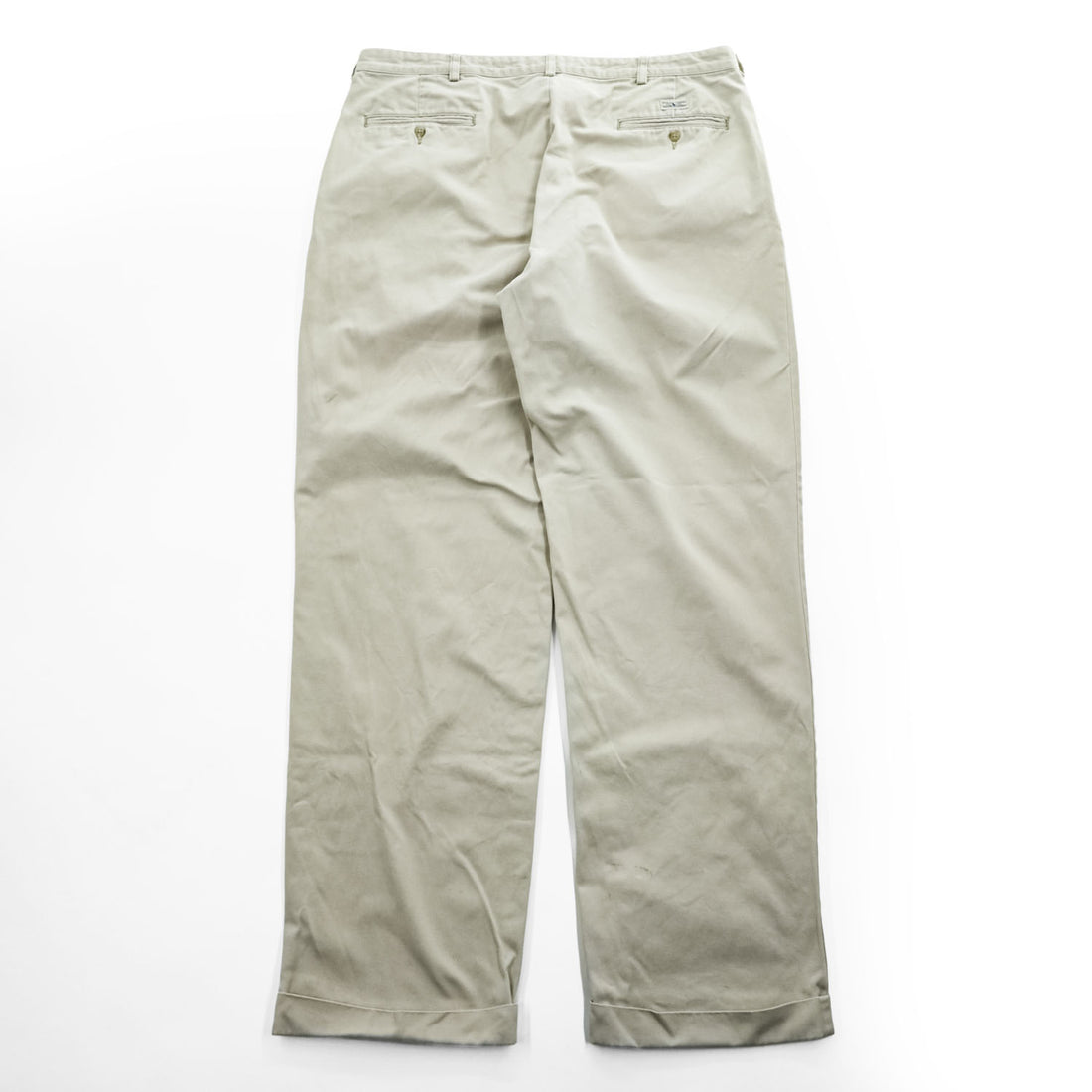 Polo Ralph Lauren 90年代 ポロチノ HAMMOND PANT 2タック チノパンツ L ベージュ プリーツ ダブルカフス