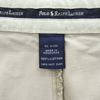 Polo Ralph Lauren 90年代 ポロチノ HAMMOND PANT 2タック チノパンツ L ベージュ プリーツ ダブルカフス