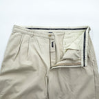 Polo Ralph Lauren 90年代 ポロチノ HAMMOND PANT 2タック チノパンツ L ベージュ プリーツ ダブルカフス