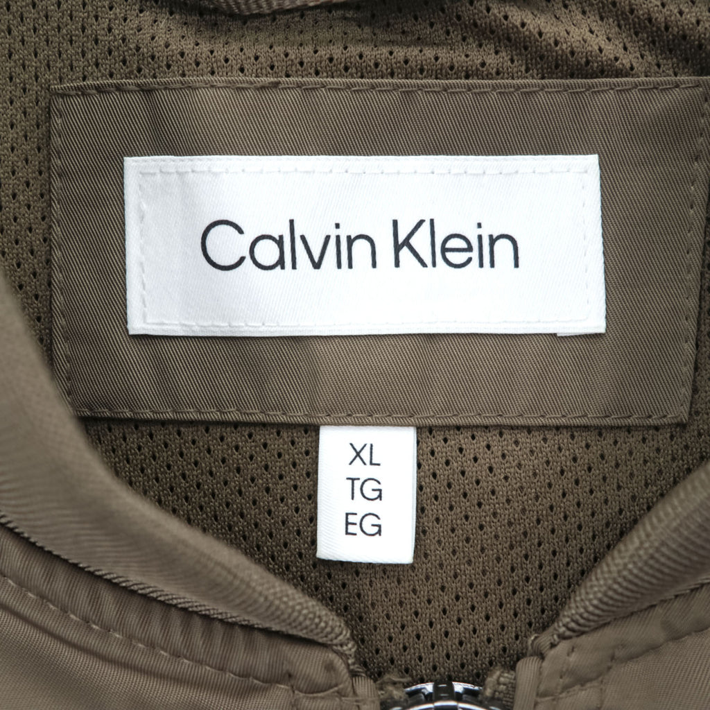 Calvin Klein フライトジャケット MA-1 ボンバージャケット XL ブラウン 防水 CM407904