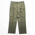 Brooks Brothers 346 Olive 100% Wool Pleated Cuffed Trousers W36/L30