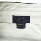 Brooks Brothers 346 Olive 100% Wool Pleated Cuffed Trousers W36/L30