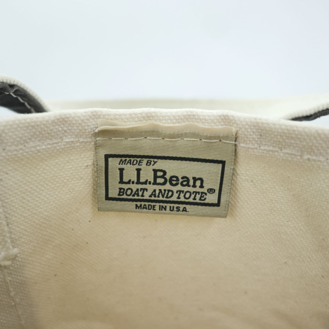 L.L.Bean USA製 キャンバス トートバッグ BOAT AND TOTE ナチュラル ホワイト 112635