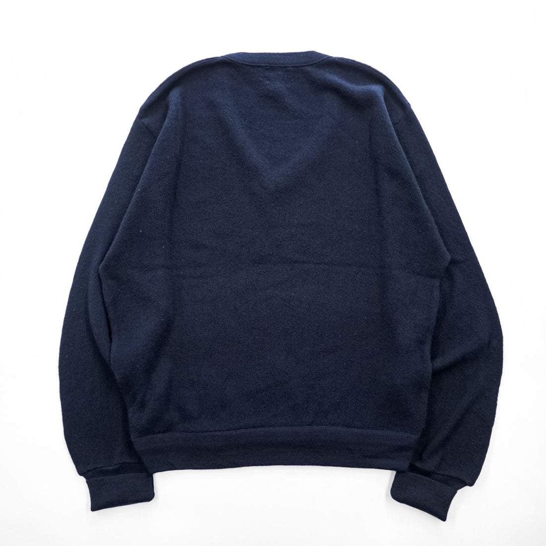 80s IZOD LACOSTE Navy V-Neck Acrylic Knit Sweater Made in USA Men's M