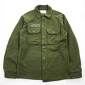 Vintage 1977 US Army OG-108 Cold Weather Field Wool Nylon Shirt Olive Green Small