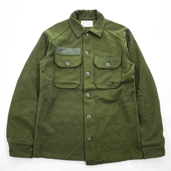 US ARMY 70年代 ヴィンテージ OG-108 CPOシャツ フィールド ウールシャツ 米軍 77年製 DALE FASHIONS 8415-00-188-3792