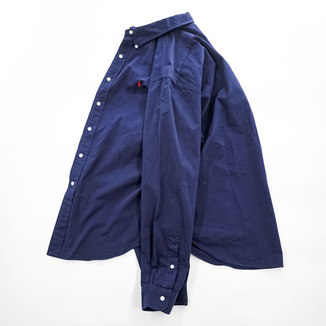 Ralph Lauren Classic Fit Button-Down Long Sleeve Shirt Navy XL