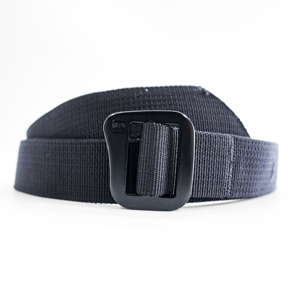 patagonia Tech Web Belt Black Aluminum Buckle Nylon Webbing