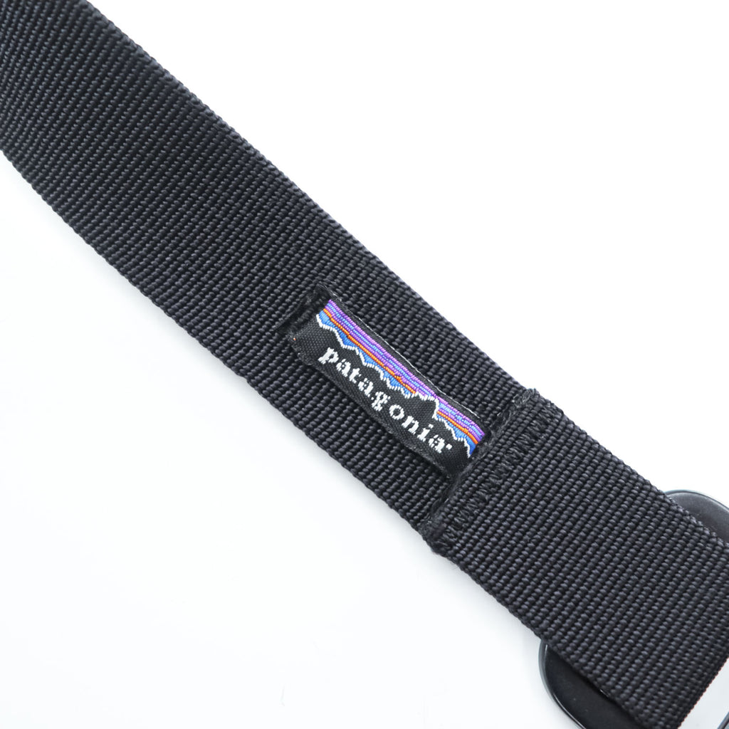 patagonia Tech Web Belt Black Aluminum Buckle Nylon Webbing