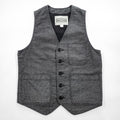 PHERROW'S Striped Cotton Work Vest Size 38 Made in Japan