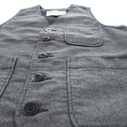 PHERROW'S Striped Cotton Work Vest Size 38 Made in Japan