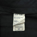 DOCKERS (Levi Strauss) 2000s Vintage Slacks Pants, Size L, Beige, Wide Leg, 2-Tuck Pleats, Double Cuffs