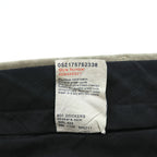 DOCKERS (Levi Strauss) 2000s Vintage Slacks Pants, Size L, Beige, Wide Leg, 2-Tuck Pleats, Double Cuffs