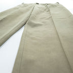 DOCKERS (Levi Strauss) 2000s Vintage Slacks Pants, Size L, Beige, Wide Leg, 2-Tuck Pleats, Double Cuffs