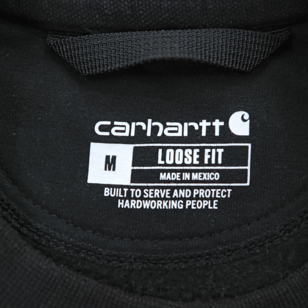 Carhartt K124 Loose Fit Midweight Crewneck Sweatshirt Black Men's M Made in Mexico