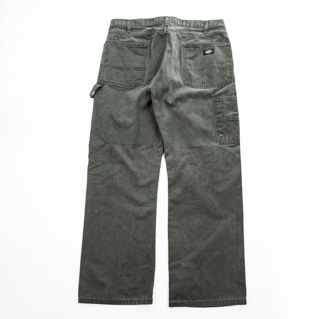 Dickies Relaxed Fit Olive Painter Pants Duck Canvas W716825 36x30