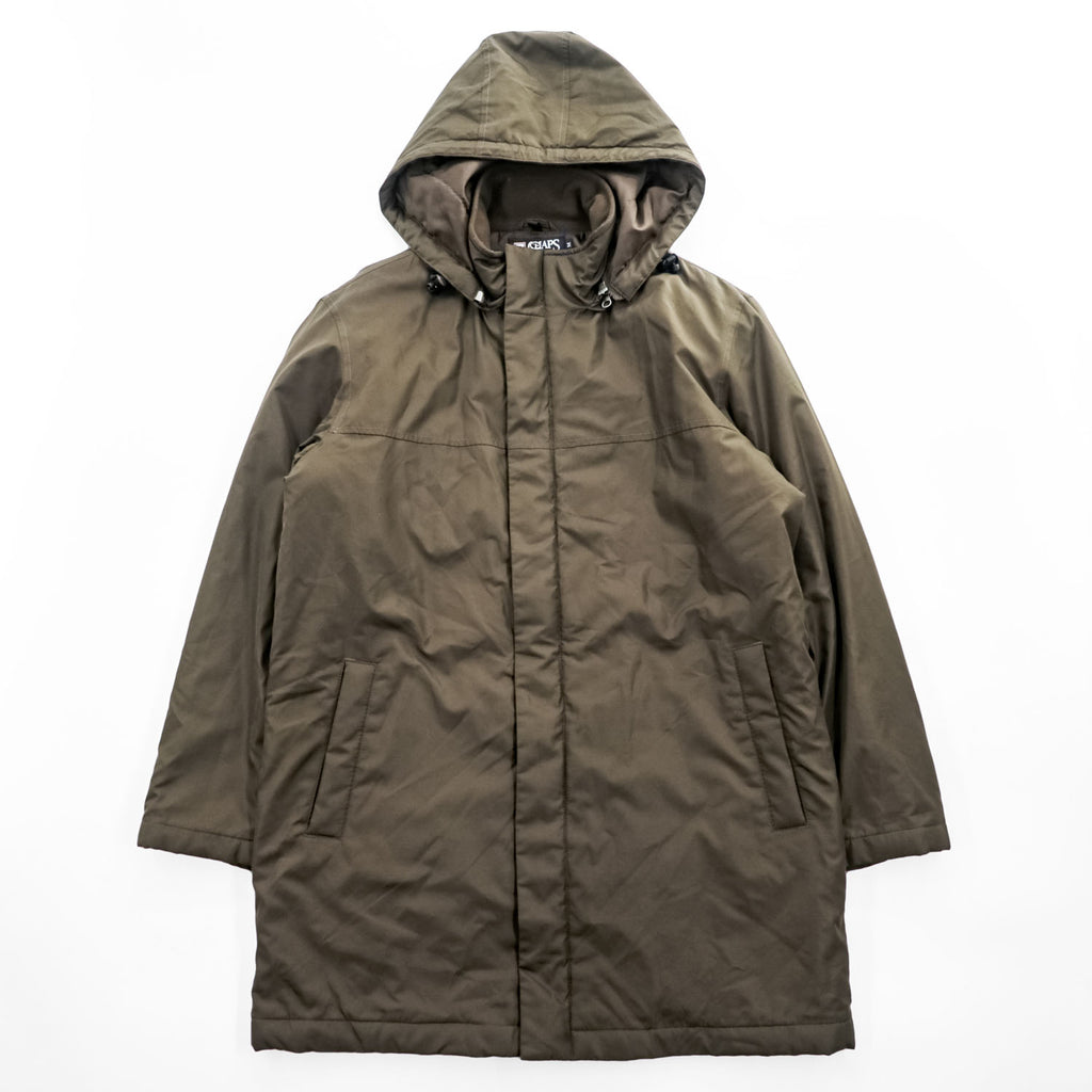 CHAPS Ralph Lauren 90年代 ヴィンテージ 中綿 モッズコート M フード着脱式 Thinsulate ドローコード ダブルジップ