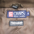 CHAPS Ralph Lauren 90年代 ヴィンテージ 中綿 モッズコート M フード着脱式 Thinsulate ドローコード ダブルジップ