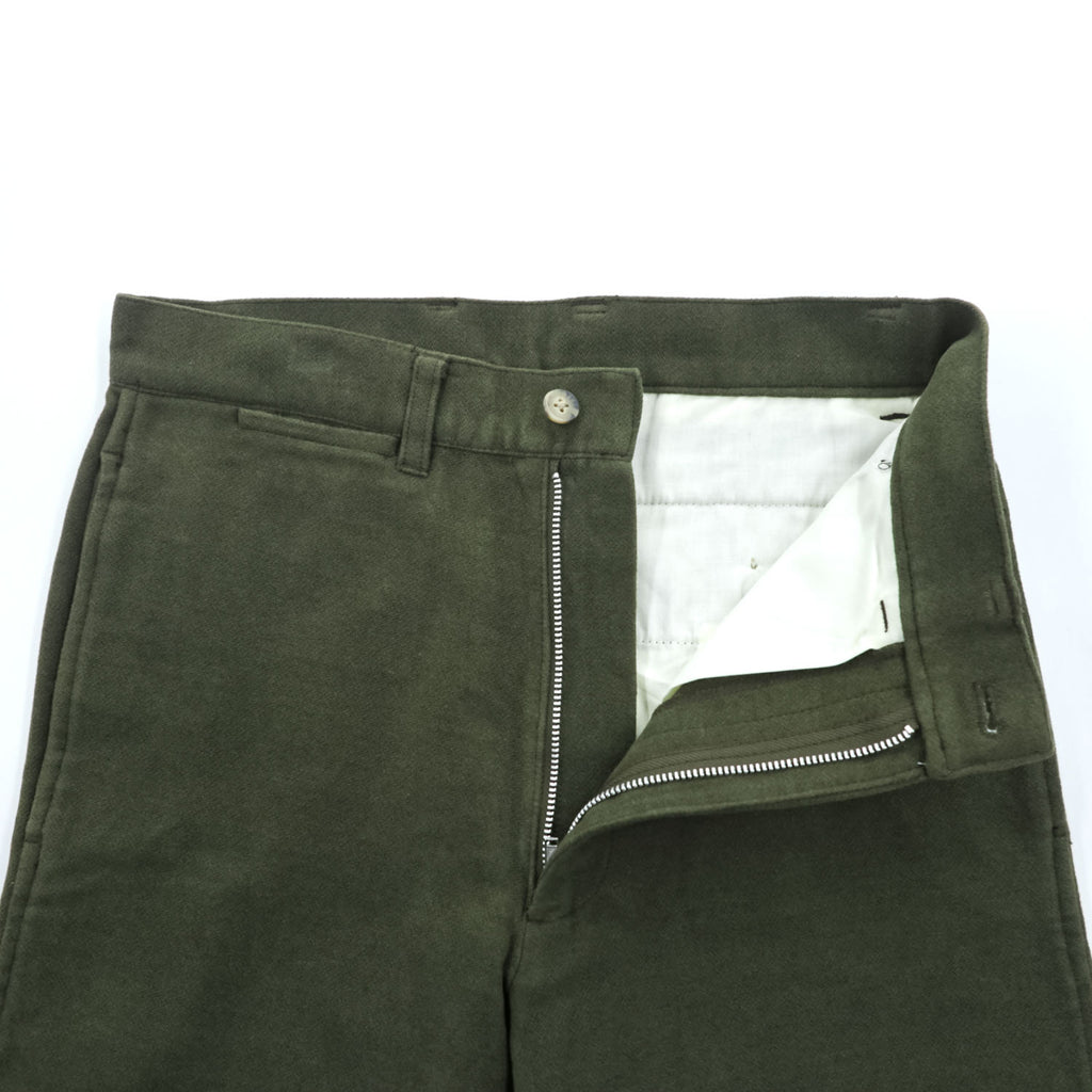CHAPS Ralph Lauren 90年代 ヴィンテージ ウールコットン スラックス パンツ S カーキ グリーン