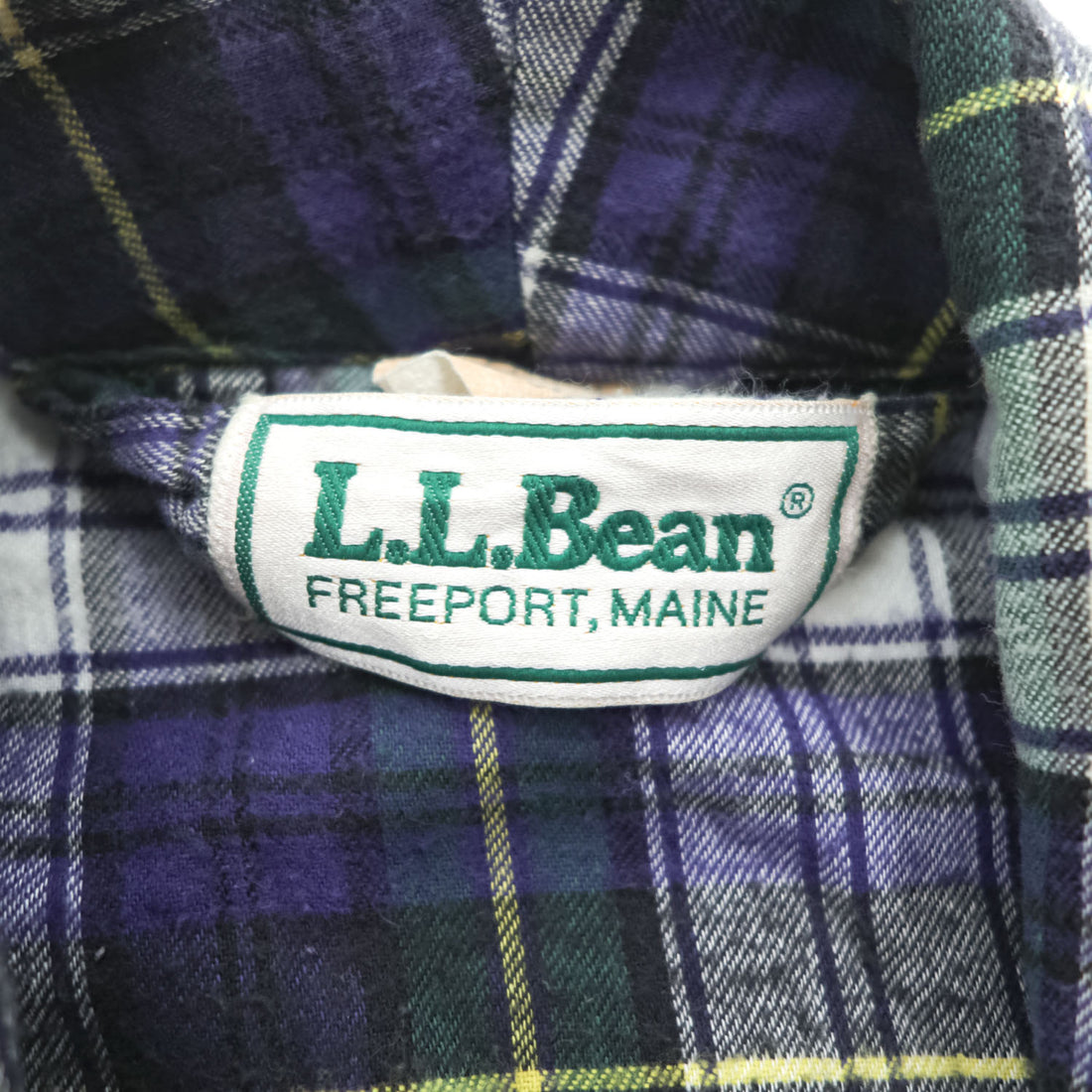 L.L.Bean 90年代 USA製 ヴィンテージ フランネルローブ ショールカラーガウン XL タータンチェック ビッグサイズ ベルト付