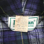 L.L.Bean 90年代 USA製 ヴィンテージ フランネルローブ ショールカラーガウン XL タータンチェック ビッグサイズ ベルト付