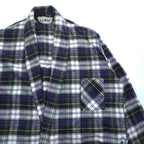 L.L.Bean 90年代 USA製 ヴィンテージ フランネルローブ ショールカラーガウン XL タータンチェック ビッグサイズ ベルト付