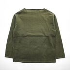 SAINT JAMES バスクシャツ 長袖 ロングスリーブ Tシャツ L カーキ ボートネック フランス製