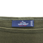 SAINT JAMES バスクシャツ 長袖 ロングスリーブ Tシャツ L カーキ ボートネック フランス製