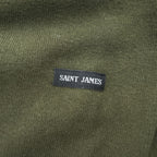 SAINT JAMES バスクシャツ 長袖 ロングスリーブ Tシャツ L カーキ ボートネック フランス製