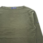 SAINT JAMES バスクシャツ 長袖 ロングスリーブ Tシャツ L カーキ ボートネック フランス製