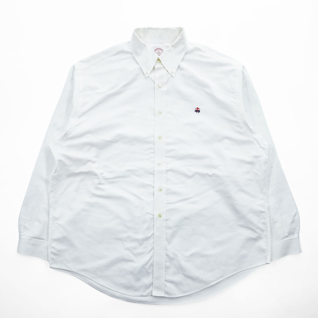 Brooks Brothers 346 Non-Iron Supima Cotton Button-Down Long Sleeve Shirt White XL