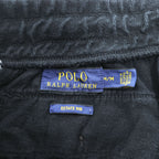Polo Ralph Lauren スウェットパンツ M ブラック スモールポニー ロゴ 刺繍 ESTATE RIB