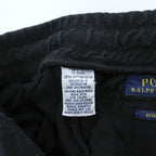 Polo Ralph Lauren スウェットパンツ M ブラック スモールポニー ロゴ 刺繍 ESTATE RIB