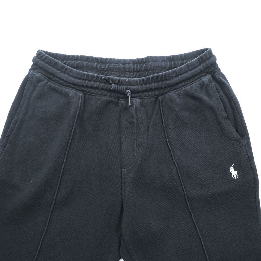 Polo Ralph Lauren スウェットパンツ M ブラック スモールポニー ロゴ 刺繍 ESTATE RIB