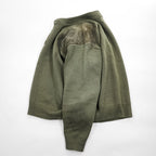 FILSON USA製 100%バージンウール ニット セーター XL カーキ ハンティング スエード切替 レザーパッチ ヘンリーネック STYLE 714