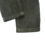 Brooks Brothers コーデュロイパンツ スラックス L グリーン ワイド 2タック プリーツ ダブルカフス THOMPSON FABRIC WOVEN IN FRANCE