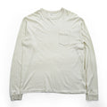 ENTRY SG 日本製 コットン 胸ポケット 長袖Tシャツ ロンT XL 40-42 アイボリー BEAMS取扱い