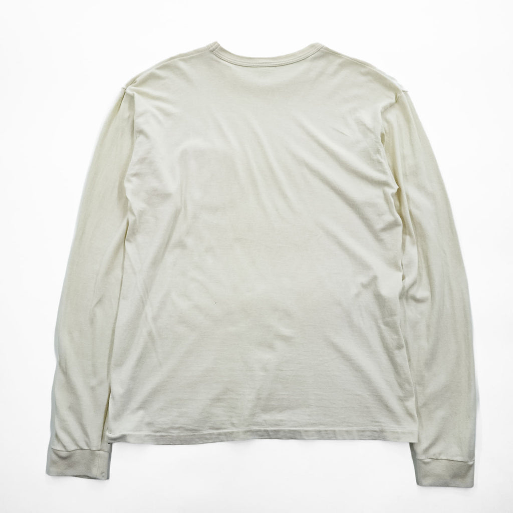 ENTRY SG 日本製 コットン 胸ポケット 長袖Tシャツ ロンT XL 40-42 アイボリー BEAMS取扱い