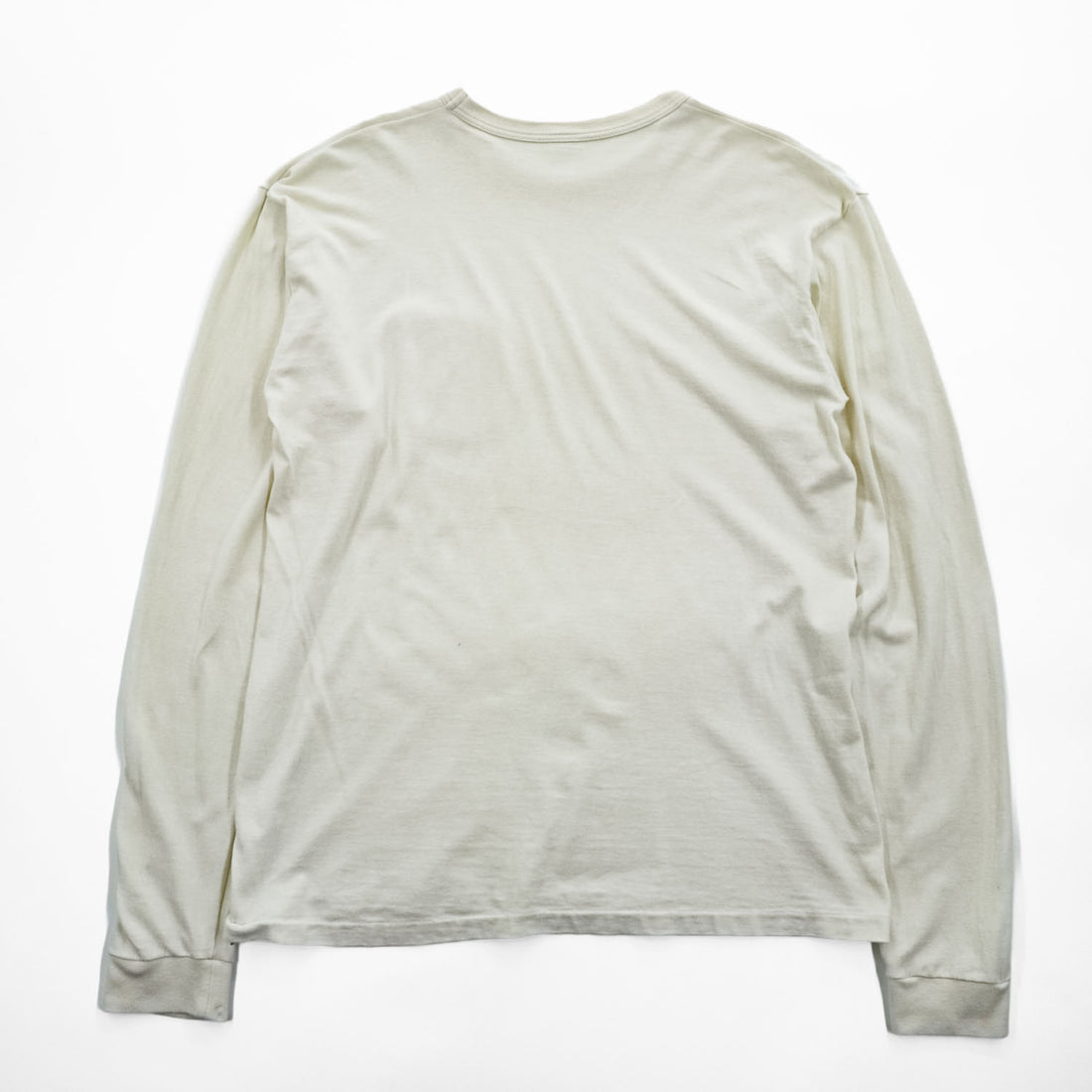 ENTRY SG 日本製 コットン 胸ポケット 長袖Tシャツ ロンT XL 40-42 アイボリー BEAMS取扱い