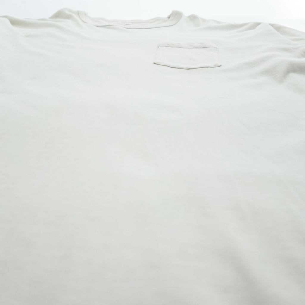 ENTRY SG 日本製 コットン 胸ポケット 長袖Tシャツ ロンT XL 40-42 アイボリー BEAMS取扱い